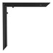 Evry Plastic Photo Frame 20x60cm Black Matt Detail Corner | Yourdecoration.co.uk