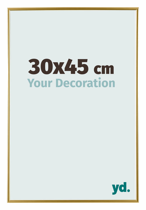 Evry Plastic Photo Frame 30x45cm Gold Front Size | Yourdecoration.co.uk