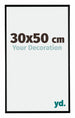 Evry Plastic Photo Frame 30x50cm Black Matt Front Size | Yourdecoration.co.uk