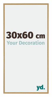 Evry Plastic Photo Frame 30x60cm Beech Light Front Size | Yourdecoration.co.uk