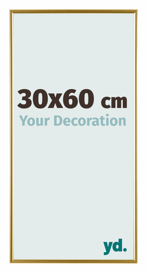 Evry Plastic Photo Frame 30x60cm Gold Front Size | Yourdecoration.co.uk