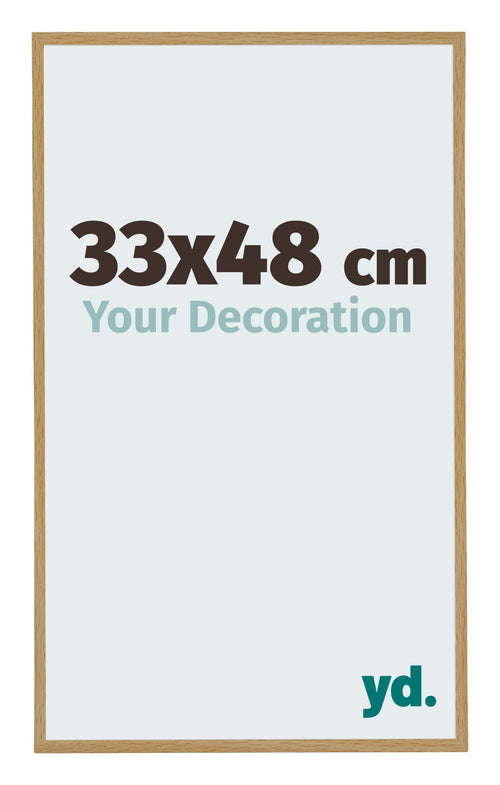 Evry Plastic Photo Frame 33x48cm Beech Light Front Size | Yourdecoration.co.uk