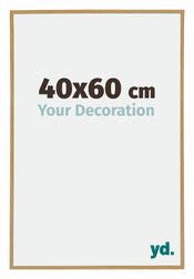 Evry Plastic Photo Frame 40x60cm Beech Light Front Size | Yourdecoration.co.uk