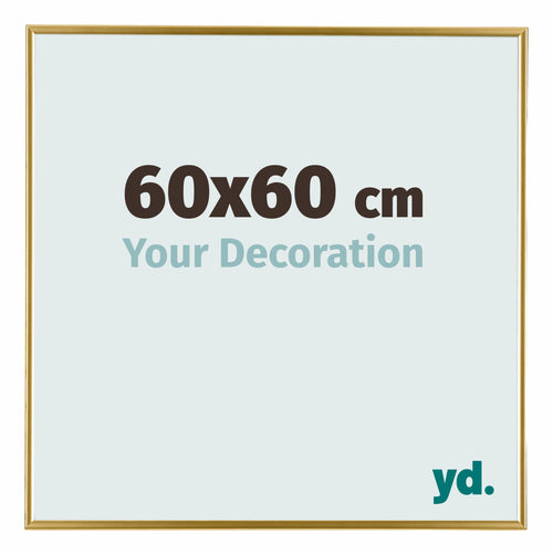 Evry Plastic Photo Frame 60x60cm Gold Front Size | Yourdecoration.co.uk