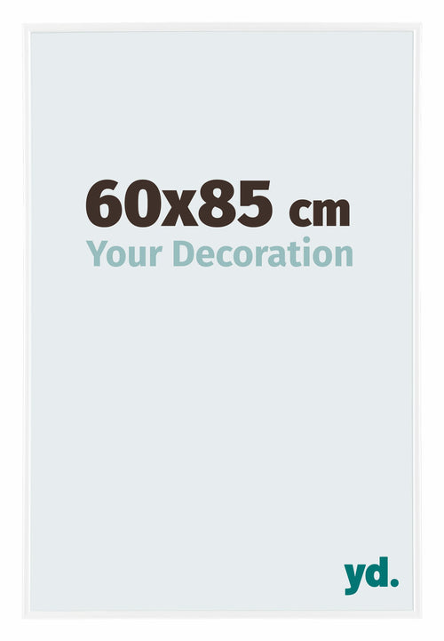 Evry Plastic Photo Frame 60x85cm White High Gloss Front Size | Yourdecoration.co.uk