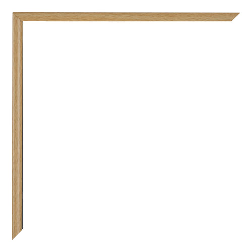 Evry Plastic Photo Frame Beech Light Detail Corner | Yourdecoration.co.uk