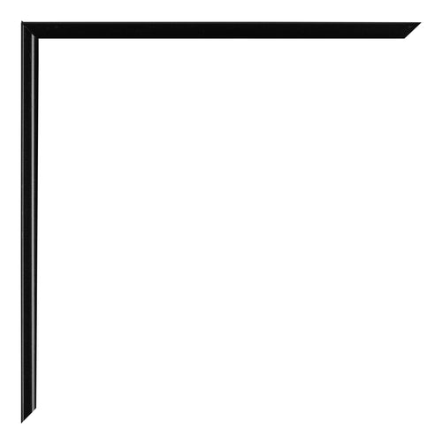 Evry Plastic Photo Frame Black High Gloss Detail Corner | Yourdecoration.co.uk