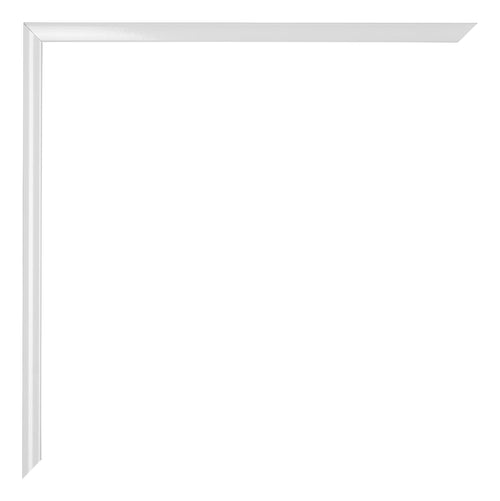 Kent Aluminium Photo Frame 30x30cm White High Gloss Detail Corner | Yourdecoration.co.uk