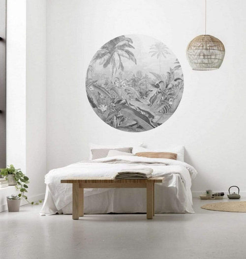 Komar Amazonian Spirit Wall Mural 125x125cm Round Ambiance | Yourdecoration.co.uk