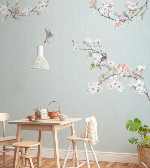 Komar Apple Bloom Non Woven Wall Murals 250x250cm 5 panels Ambiance | Yourdecoration.co.uk