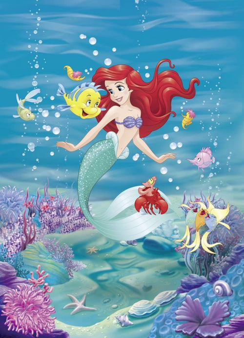 Komar Ariel Singing Wall Mural 184x254cm | Yourdecoration.co.uk