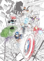 Komar Avengers Attack Non Woven Wall Mural 200x280cm 4 Panels | Yourdecoration.co.uk