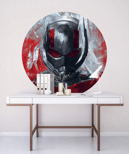 Komar Avengers Painting Ant Man Self Adhesive Wall Mural 125x125cm Round Ambiance | Yourdecoration.co.uk