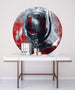 Komar Avengers Painting Ant Man Self Adhesive Wall Mural 128x128cm Round Ambiance | Yourdecoration.co.uk