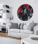 Komar Avengers Painting War Machine Self Adhesive Wall Mural 125x125cm Round Ambiance | Yourdecoration.co.uk