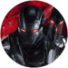 Komar Avengers Painting War Machine Self Adhesive Wall Mural 125x125cm Round | Yourdecoration.co.uk