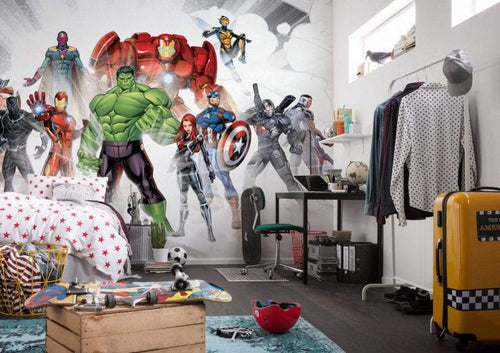 Komar Avengers Unite Non Woven Wall Mural 500x280cm 10 Panels Ambiance | Yourdecoration.co.uk