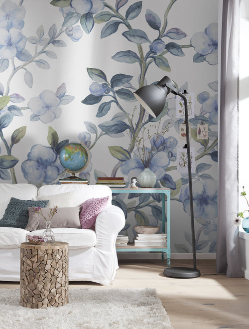 Komar Bleu Ciel Non Woven Wall Murals 250x250cm 5 panels Ambiance | Yourdecoration.co.uk