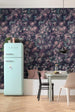 Komar Botanique Aubergine Non Woven Wall Mural 300x280cm 6 Panels Ambiance | Yourdecoration.co.uk