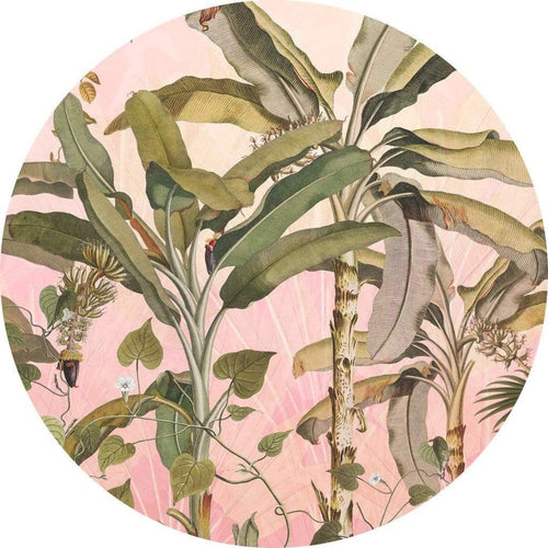 Komar Botany Wall Mural 125x125cm Round | Yourdecoration.co.uk