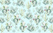 Komar Cactus Blue Non Woven Wall Mural 400x250cm 4 Panels | Yourdecoration.co.uk