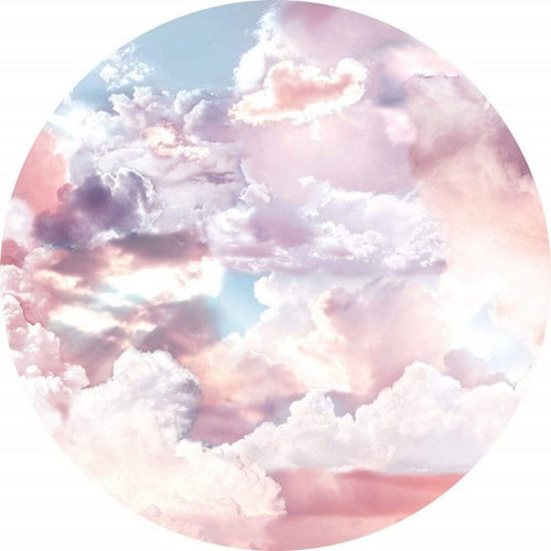 Komar Candy Sky Wall Mural 125x125cm Round | Yourdecoration.co.uk