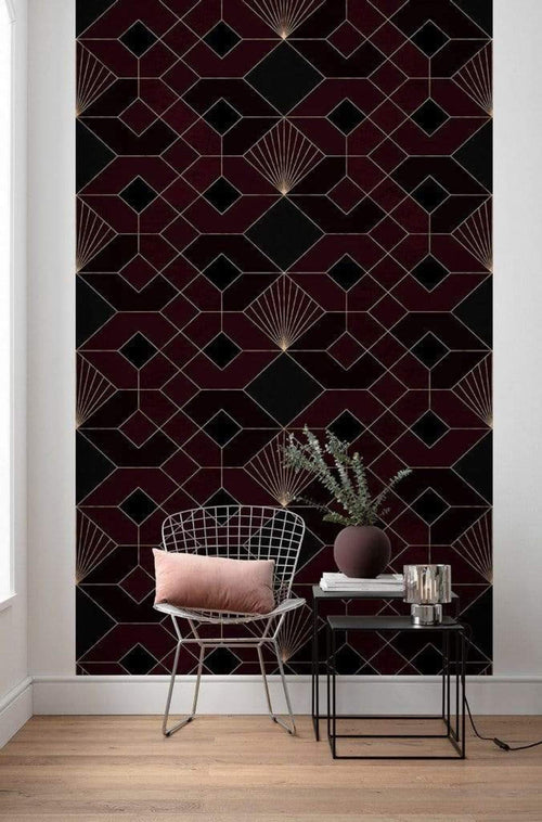 Komar Coquilles Rouges Non Woven Wall Mural 150x280cm 3 Panels Ambiance | Yourdecoration.co.uk