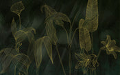 Komar Darkest Green Non Woven Wall Murals 400x250cm 4 panels | Yourdecoration.co.uk