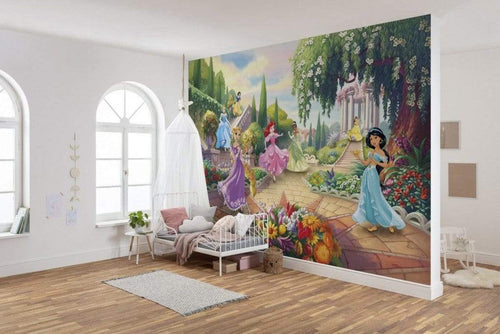 Komar Disney Princess Park Wall Mural 368x254cm 8 Parts Ambiance | Yourdecoration.co.uk