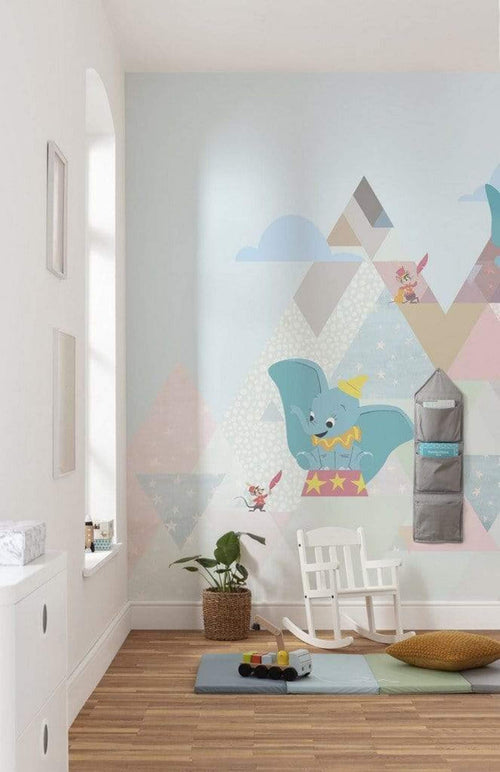 Komar Dumbo flying elephant Non Woven Wall Mural 300x280cm 6 Panels Ambiance | Yourdecoration.co.uk