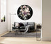 Komar Enchanted Flowers Wall Mural 125x125cm Round Ambiance | Yourdecoration.co.uk