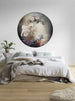 Komar Flemish Flowers Wall Mural 125x125cm Round Ambiance | Yourdecoration.co.uk