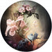 Komar Flemish Flowers Wall Mural 125x125cm Round | Yourdecoration.co.uk