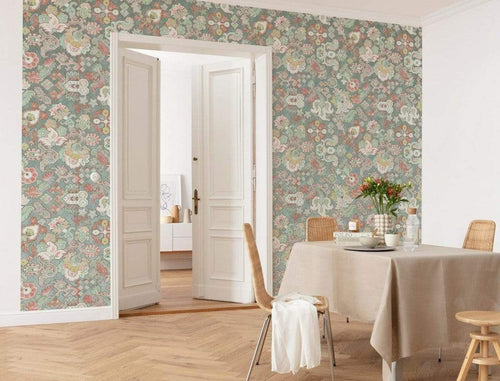 Komar Fleurs d-ocean Non Woven Wall Mural 400x280cm 8 Panels Ambiance | Yourdecoration.co.uk