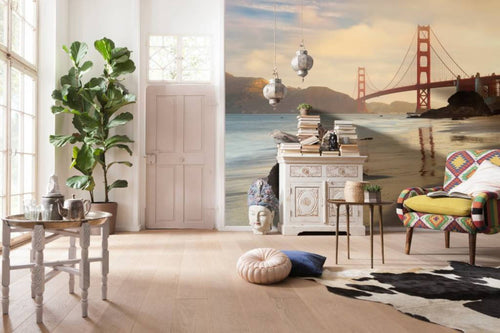 Komar Golden Gate Non Woven Wall Mural 368x248cm | Yourdecoration.co.uk