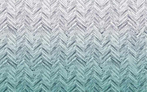 Komar Herringbone Mint Non Woven Wall Mural 400x250cm 4 Panels | Yourdecoration.co.uk