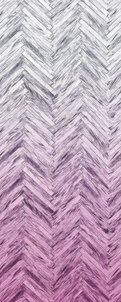 Komar Herringbone Pink Non Woven Wall Mural 100x250cm 1 baan | Yourdecoration.co.uk