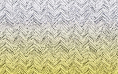 Komar Herringbone Yellow Non Woven Wall Mural 400x250cm 4 Panels | Yourdecoration.co.uk