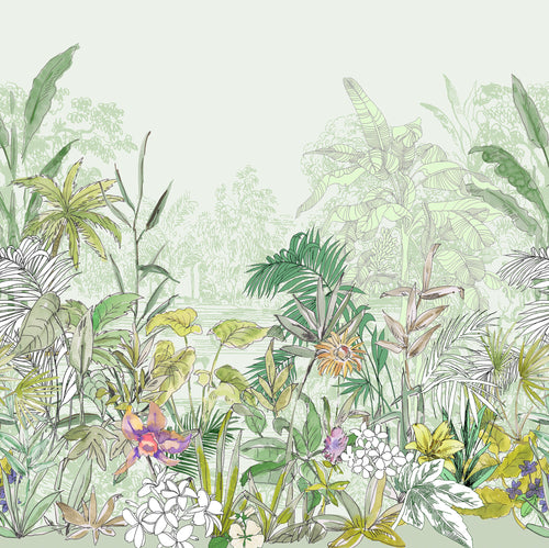 Komar Hortus Non Woven Wall Murals 250x250cm 5 panels | Yourdecoration.co.uk