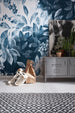 Komar Idyllic Indigo Non Woven Wall Murals 200x250cm 2 panels Ambiance | Yourdecoration.co.uk