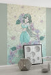 Komar Jasmin Pale Flowers Non Woven Wall Mural 200x280cm 4 Panels Ambiance | Yourdecoration.co.uk