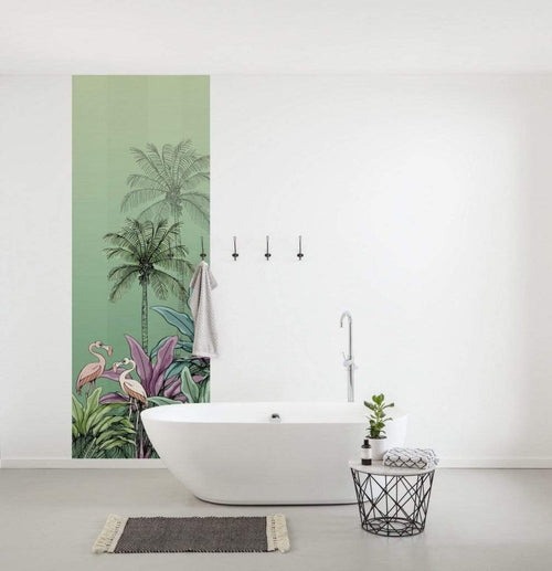 Komar Jungle Flamingo Non Woven Wall Mural 100x280cm 2 Panels Ambiance | Yourdecoration.co.uk