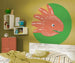 Komar Little Dino Proto Self Adhesive Wall Mural 128x128cm Round Ambiance | Yourdecoration.co.uk