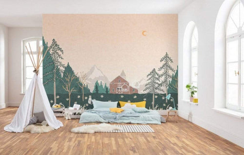 Komar Little Farm Non Woven Wall Mural 400x280cm 8 Panels Ambiance | Yourdecoration.co.uk