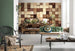 Komar Lumbercheck Wall Mural 368x254cm | Yourdecoration.co.uk