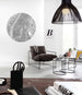 Komar Map Wall Mural 125x125cm Round Ambiance | Yourdecoration.co.uk