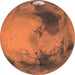 Komar Mars Wall Mural 125x125cm Round | Yourdecoration.co.uk