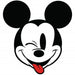 Komar Mickey Head Optimism Self Adhesive Wall Mural 128x128cm Round | Yourdecoration.co.uk