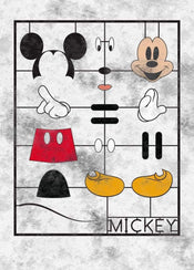 Komar Mickey Kit Non Woven Wall Mural 200x280cm 4 Panels | Yourdecoration.co.uk