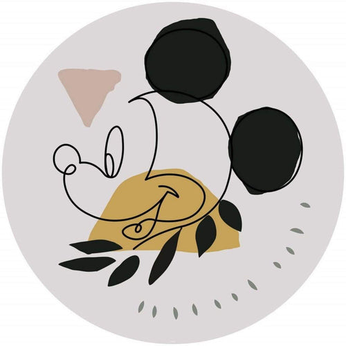 Komar Mickey Modern Art Self Adhesive Wall Mural 128x128cm Round | Yourdecoration.co.uk